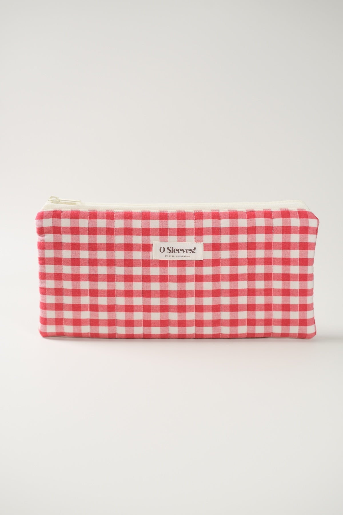 Cranberry Quilted Gingham Lifestyle Pouch