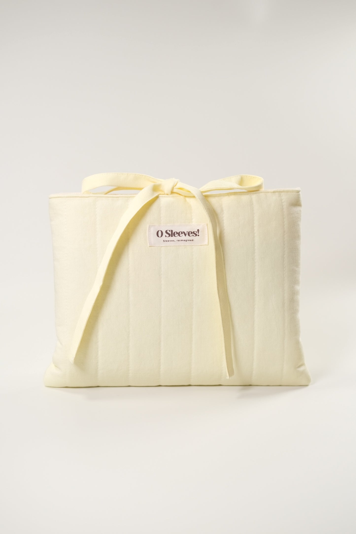 Lemon Butter Linen-Blend Quilted Book Sleeve - O Sleeves!