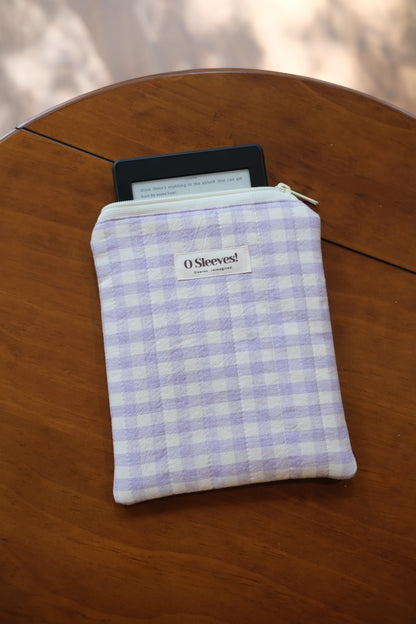 Lavender Milk Quilted e-Reader Sleeve - O Sleeves!