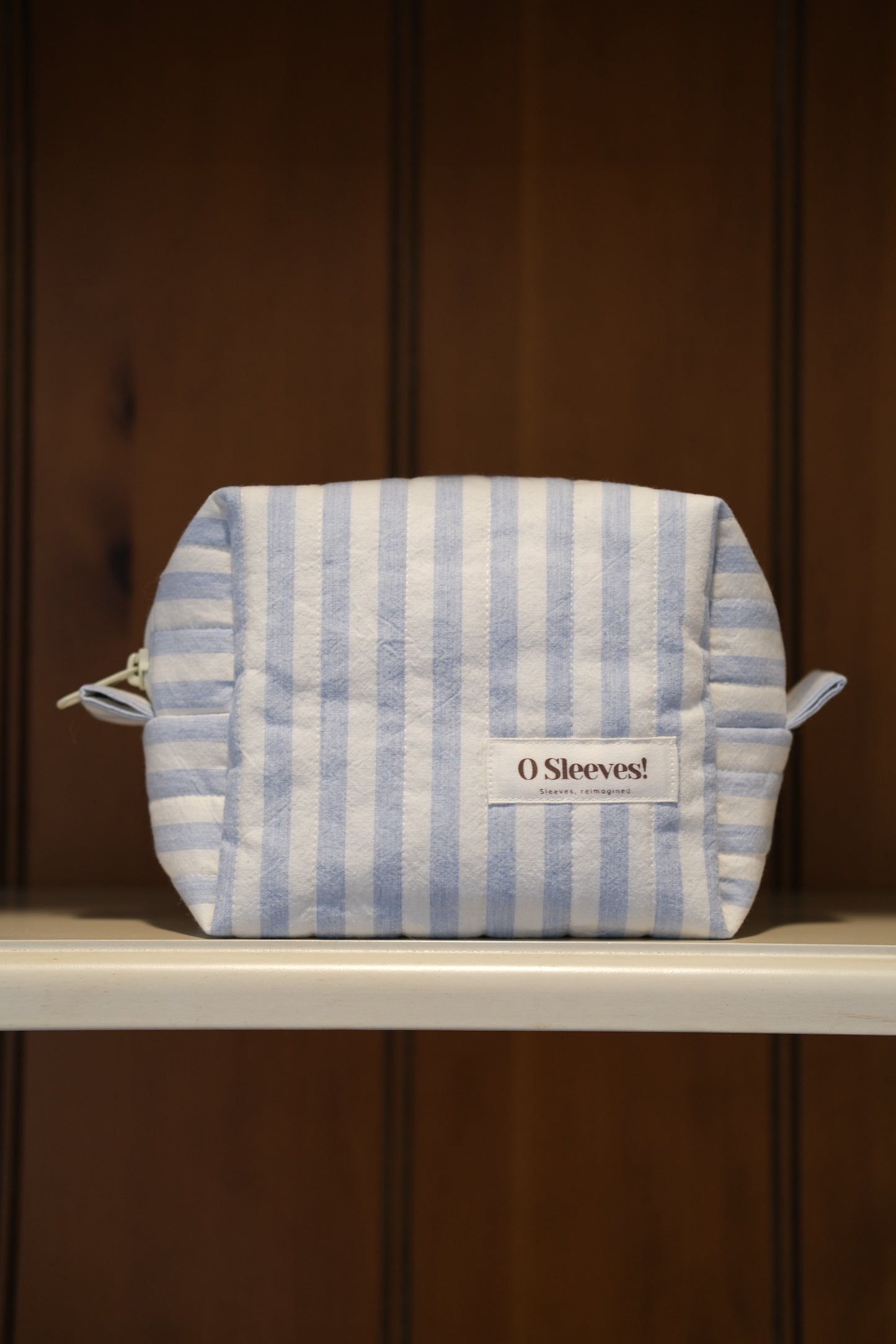 Blue Hydrangea Makeup Bag