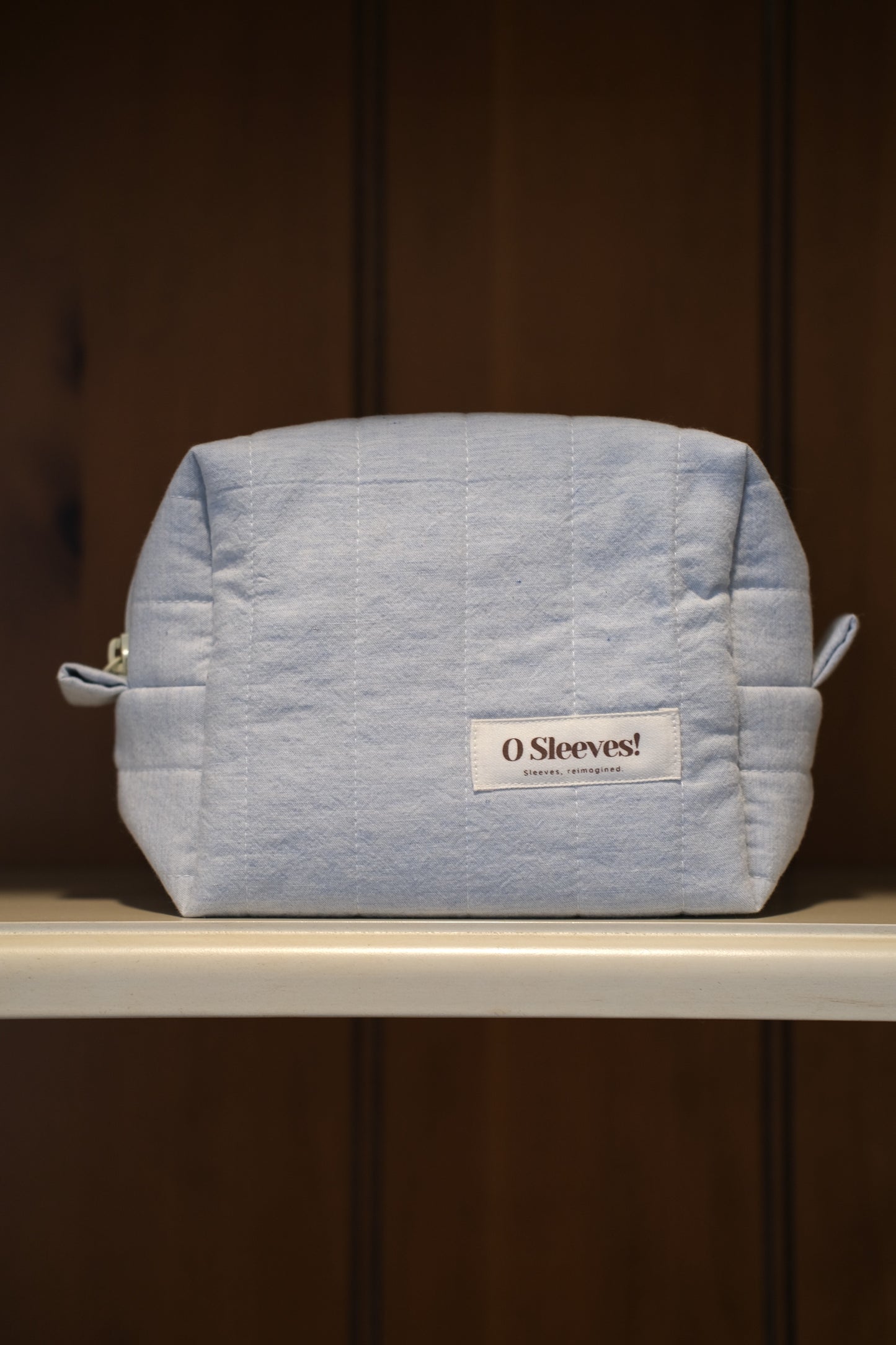 Blue Hydrangea Makeup Bag