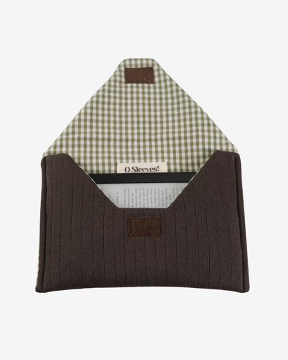 Hazel Pointelle Envelope Kindle Sleeve - Dirty Matcha