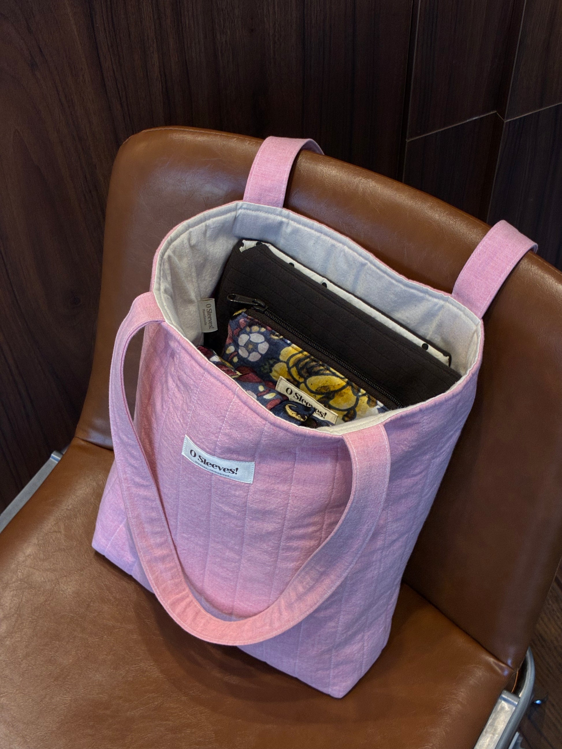 Strawberries & Cream Library Tote - O Sleeves!