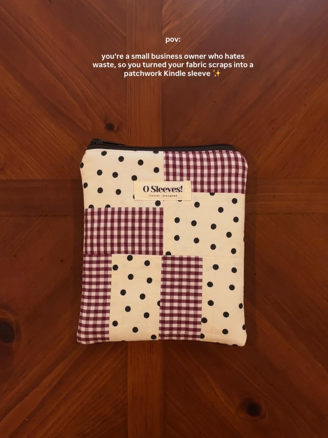 Audrey + Mulled Wine Patchwork Kindle Sleeve - O Sleeves!