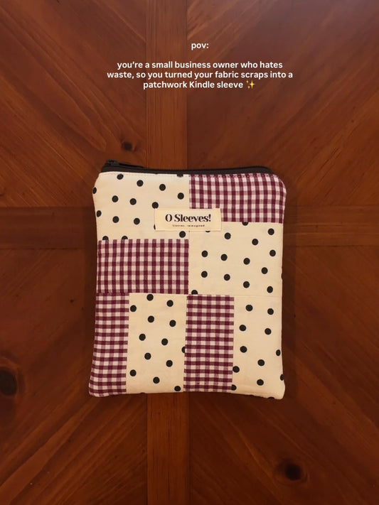 Audrey + Mulled Wine Patchwork Kindle Sleeve - O Sleeves!