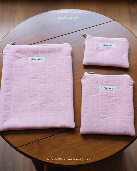 Strawberries & Cream Reader's Bundle - O Sleeves!