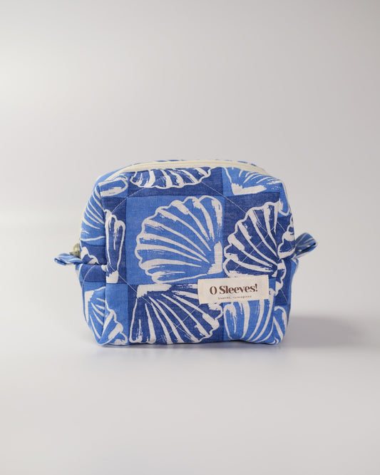 Seashell Linen Makeup Bag - O Sleeves!
