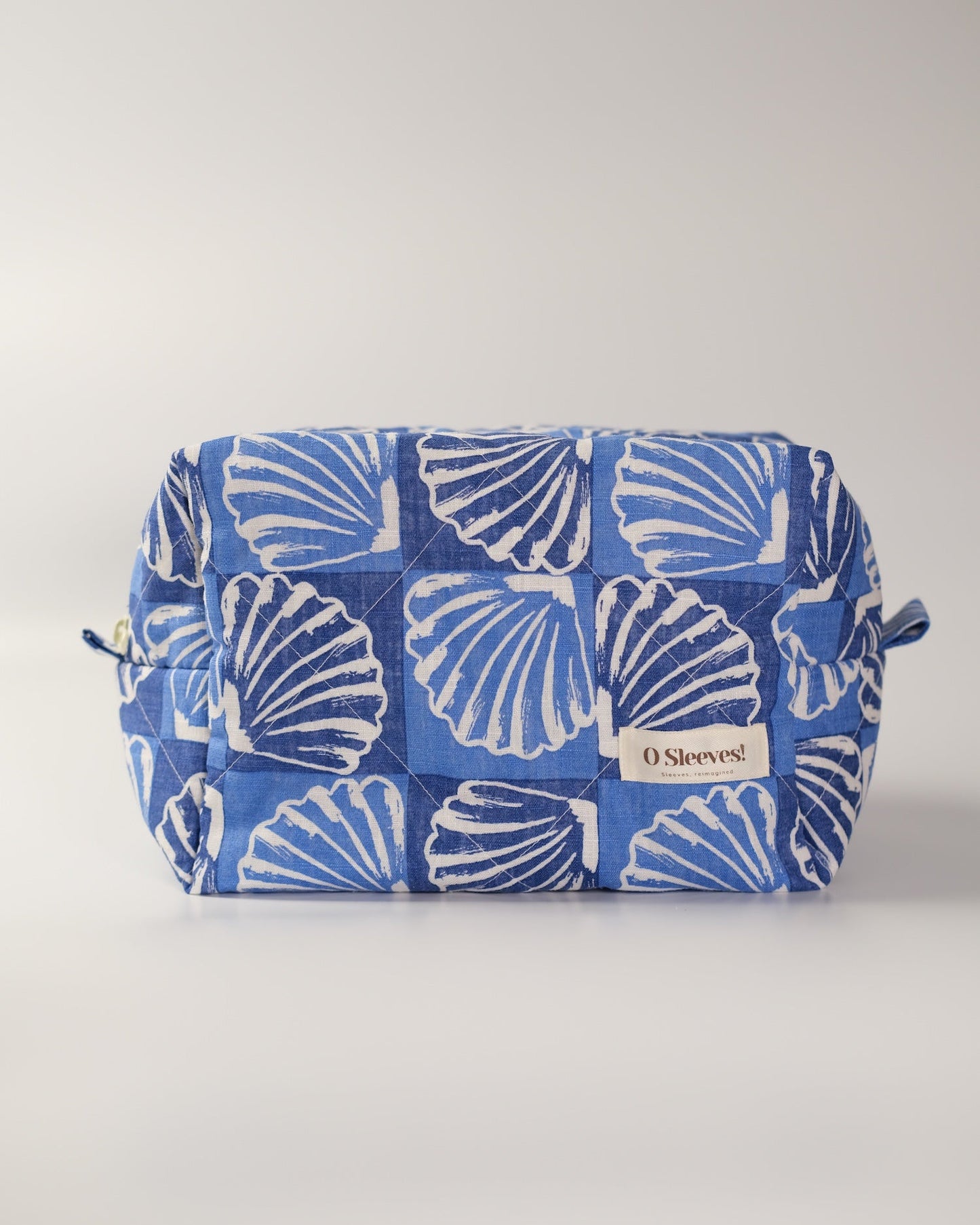 Seashell Linen Makeup Bag - O Sleeves!