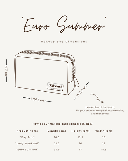 "Euro Summer" Makeup Bag