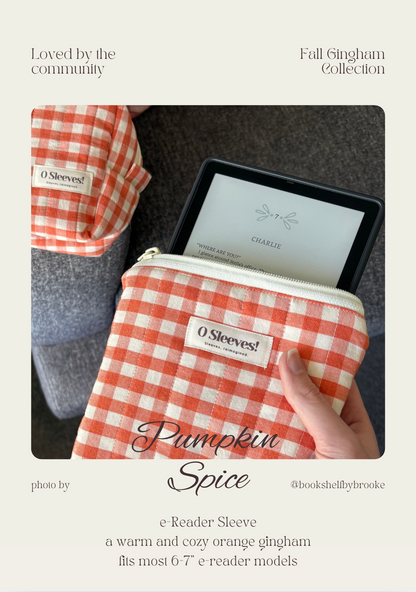 Pumpkin Spice e-Reader Sleeve