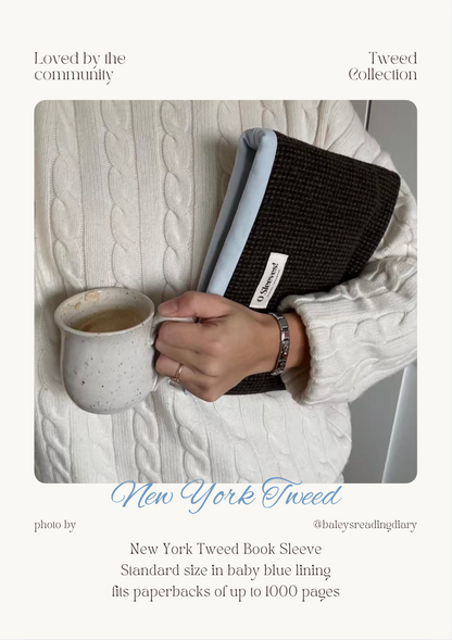 New York Tweed Book Sleeve (Standard/Large)