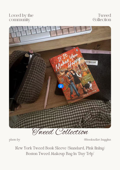 Boston Tweed Makeup Bag