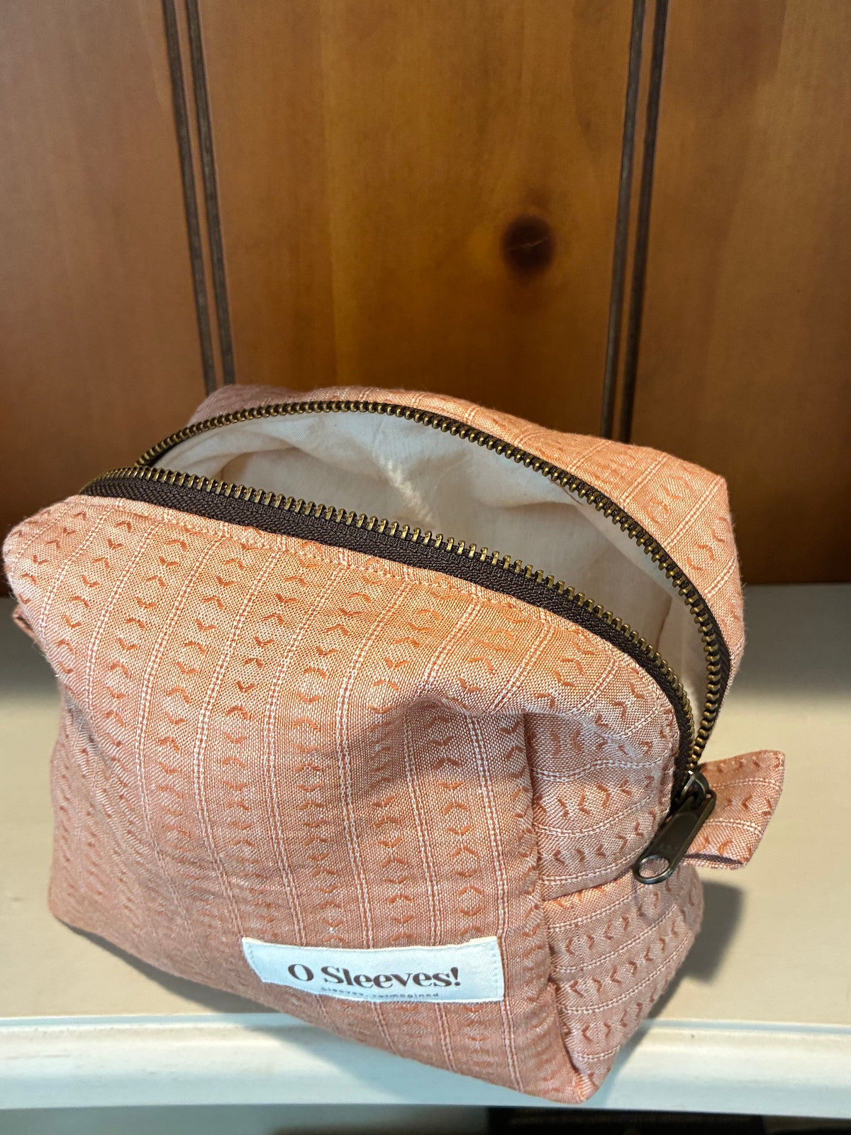 5-Piece Soft Orange Italian Linen Set  (One set made) - O Sleeves!