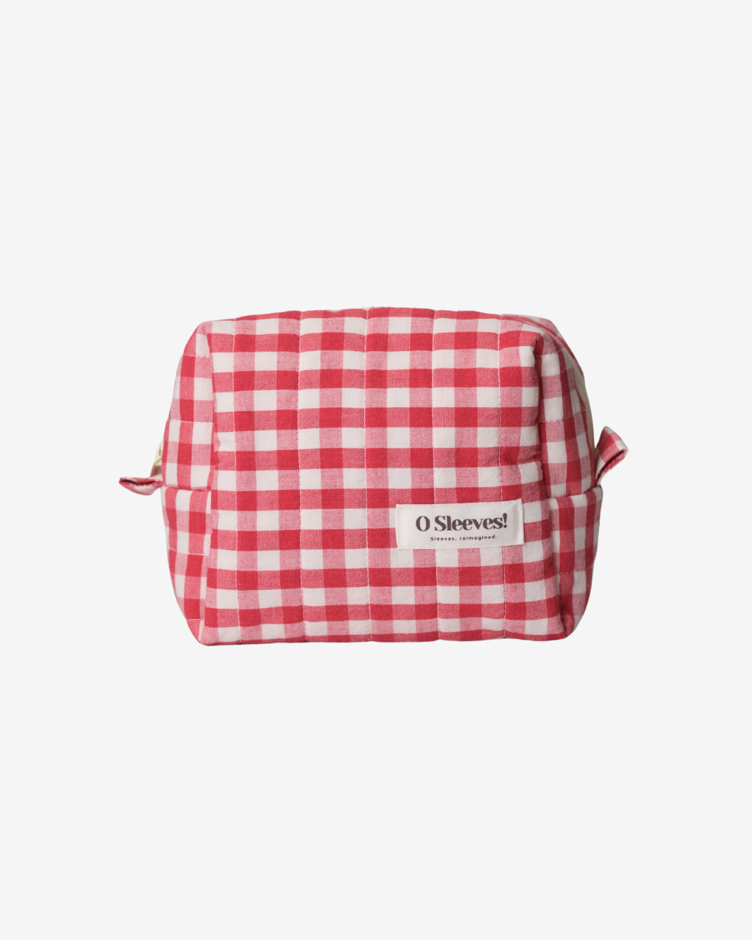 Cranberry Gingham Makeup Bag - O Sleeves!