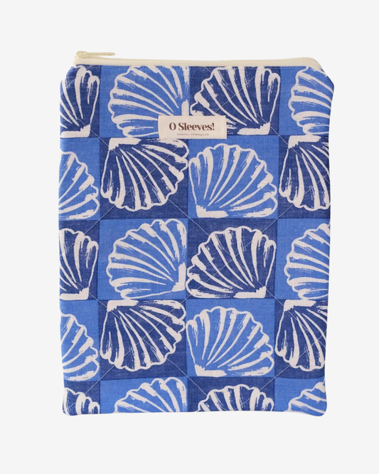Seashell Linen Zip Book Sleeve - O Sleeves!