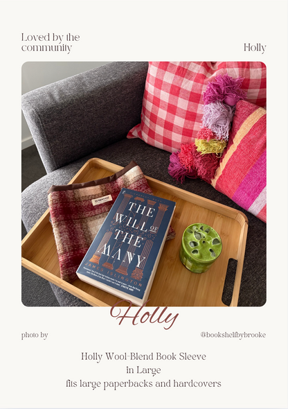 Limited: Holly Wool-Blend Book Sleeve (Standard/Large)