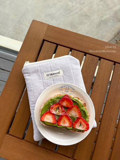 Lavender Milk Quilted e-Reader Sleeve - O Sleeves!