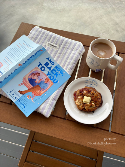 Lavender Milk Quilted Book Sleeve